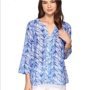 Lilly Pulitzer Nalani‎ Tunic Lapis Blue Medium